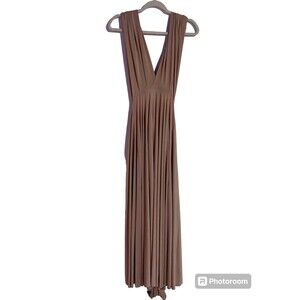 TWOBIRDS Ballgown Size 0-12 US Rosewood Blush Convertible Bridesmaid Maxi Dress